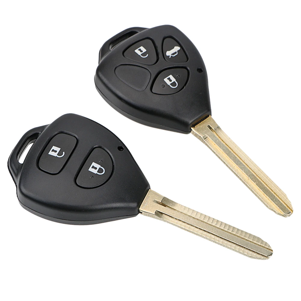 Чехол для автомобильного ключа с 2 кнопками и 3 Toyota Camry Corolla RAV4 REIZ Alphard Toy43|Ключ от