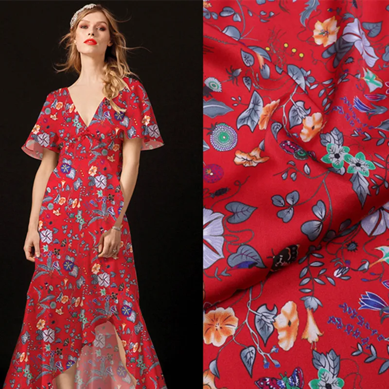 

Mulberry Silk Stretch Satin Fabric Spandex Soft Breathable Smooth Dress Shirt Cheongsam Fabrics Natural Silk Cloth