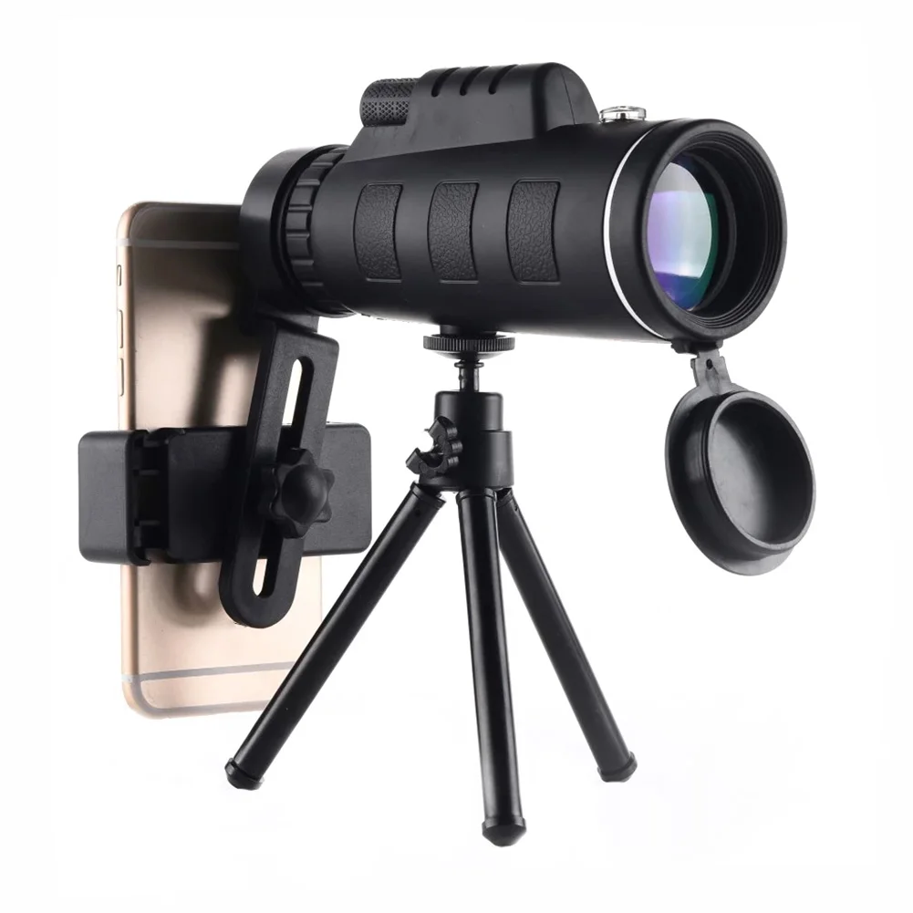 

Telescope Monocular 40X60 Zoom Monocular Binoculars Clear Weak Night Vision Pocket Telescope With SmartPhone Holder For Camping