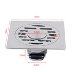 WETIPS сток в полу из нержавеющей стали для Ванная комната, не пропускают запах крылом Ванная комната душевой слив Banheiro Cocina стиральная машина стоков