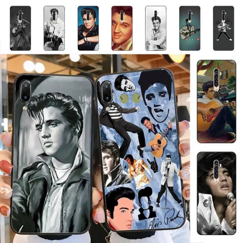 

YNDFCNB Elvis Presley Phone Case for Vivo Y91C Y11 17 19 17 67 81 Oppo A9 2020 Realme c3