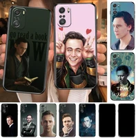 tom hiddleston phone case for xiaomi redmi 11 lite pro ultra 10 9 8 mix 4 fold 10t black cover silicone back prett