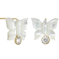 14k gold filled butterfly earrings handmade jewelry k gold jewelry minimalism oorbellen boho earrings for women