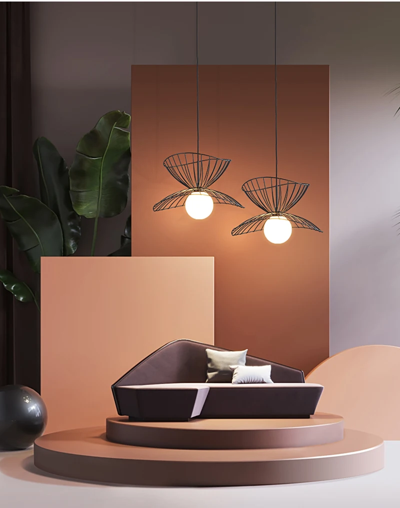 

Creative Design Luxury Design Lamp Pendant Lighting Gold Black LED Bathroom Lamp With Adjustable Wire