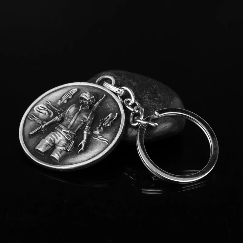 Популярная игра PUBG CS логотип кастрюля уровень 3 брелок для шлема сумки Подвеска