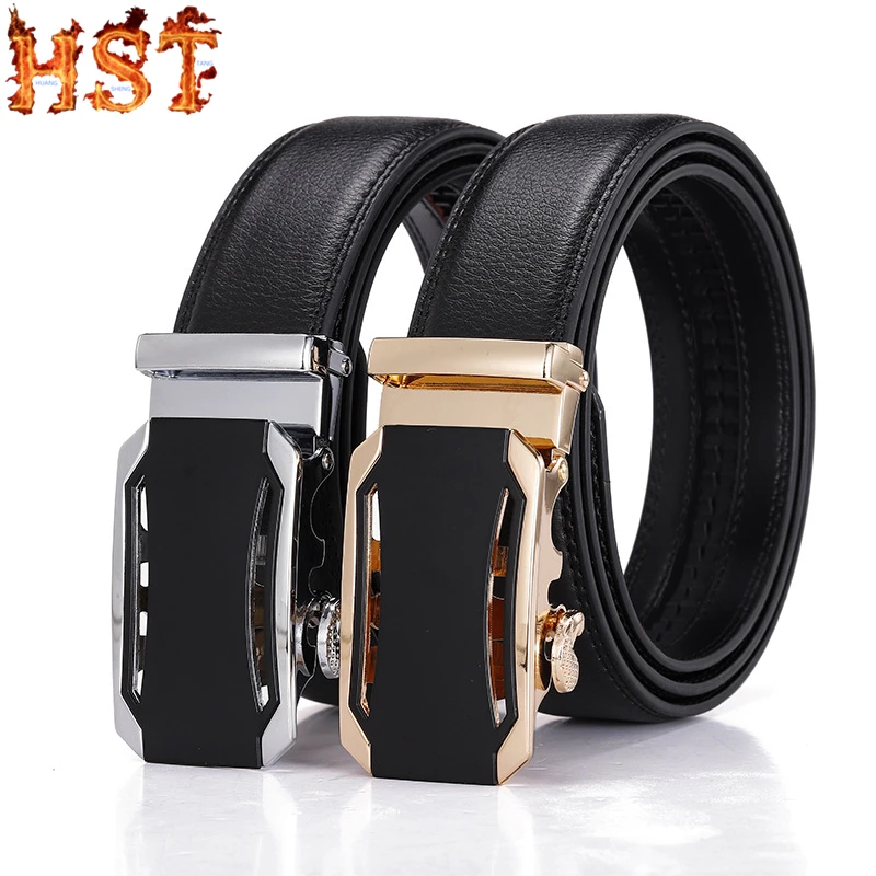 Мужской ремень из натуральной кожи пряжка сплава автоматическая мужской Деловой