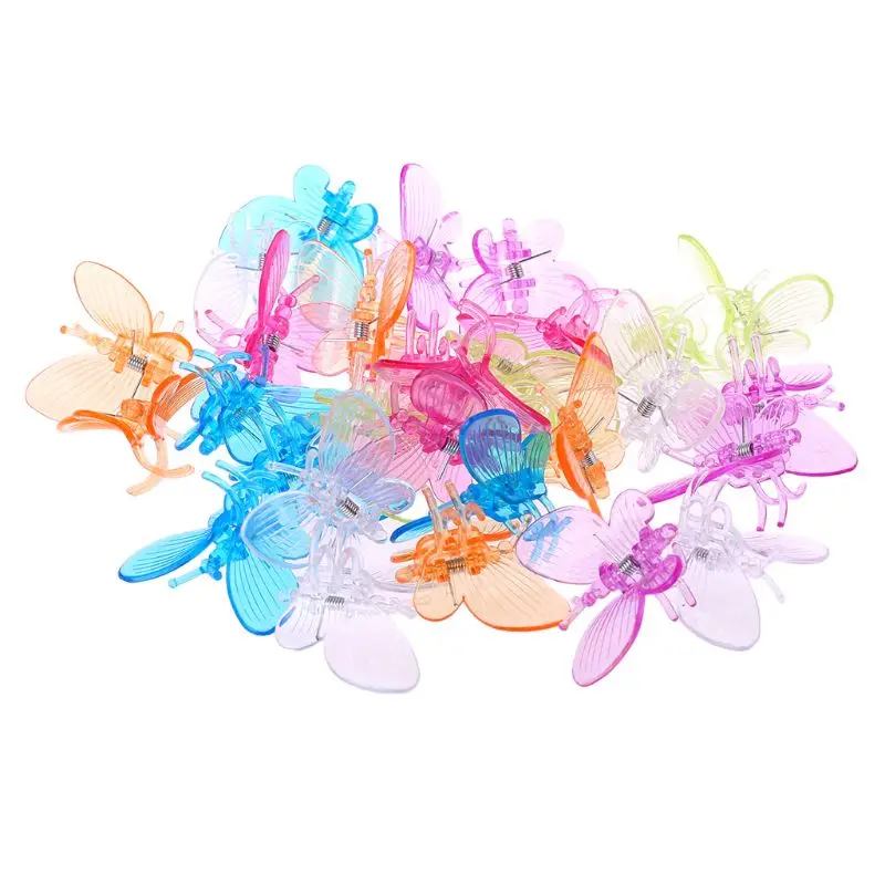 30 Pcs Butterfly Orchid Clips Plant Clips Garden Flower Vine Support Clips Cute