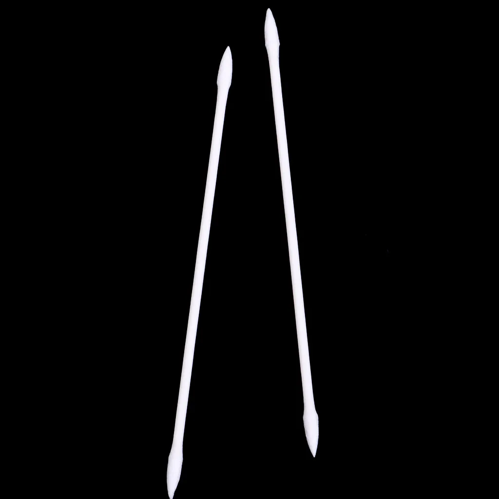 

3 "cotton Swabs, Cotton Swabs, Double Equipped With Plastic Swabs,