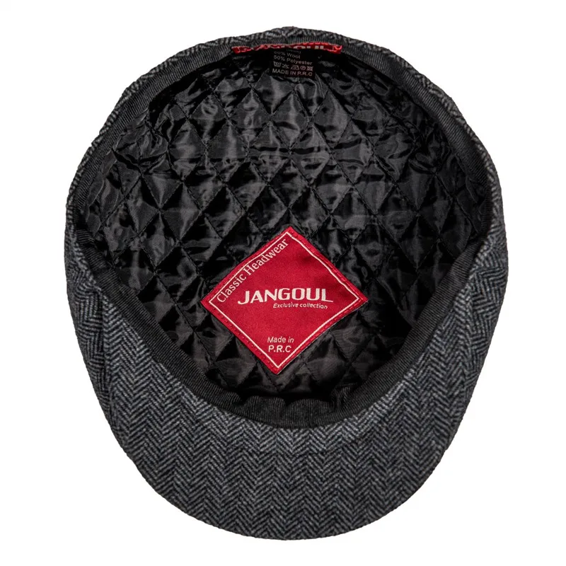 Кепка JANGOUL газетчика s Мужская из смесовой шерсти плоская кепка 8 шт. мужская шапка