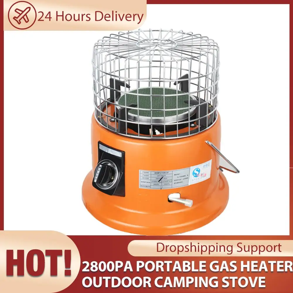 2800pa портативный газовый обогреватель зимняя уличная походная плита безопасный