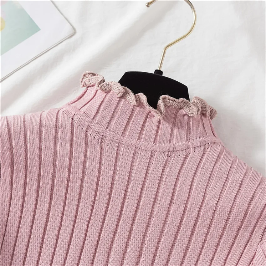 Зимний теплый толстый бархатный свитер женские свитера с высоким воротом