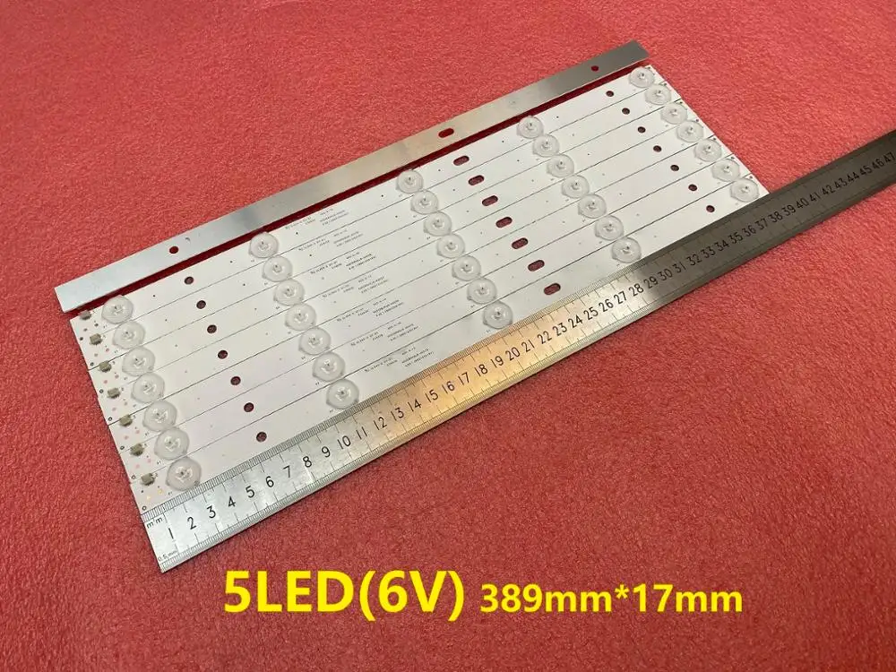 Новые 8 шт. 5 светодиодный 389 мм подсветка полосы для Philco PH40R86 PH40R86DSGW 400S8605X8-B0040 E34036