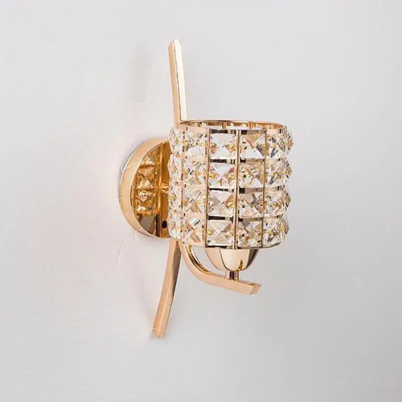 Simple Modern Wall Light Single Head K9 Crystal Lamp Creative Art Bedside Mirror Headlamp Bedroom Lighting | Лампы и освещение