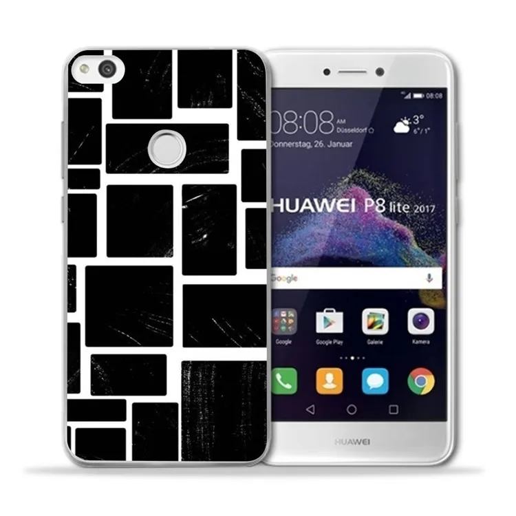 Черно-белый клетчатый чехол для телефона huawei P10 Plus P20 Pro P30 mate 9 10 20 Y5 2017