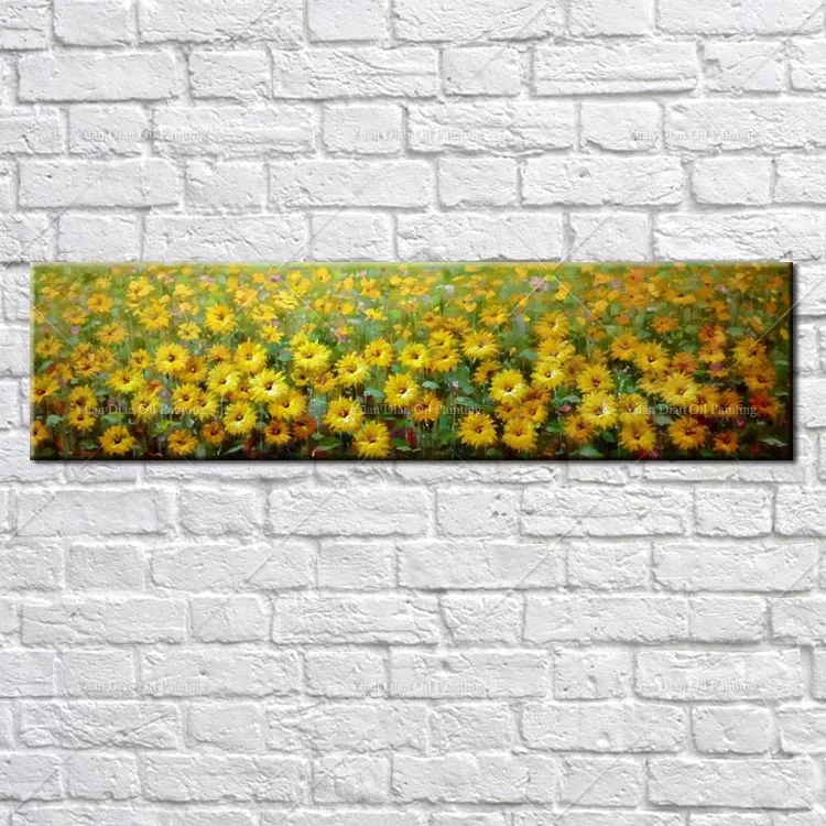 Красивый цветок желтый розовый красный картина маслом сад настенные