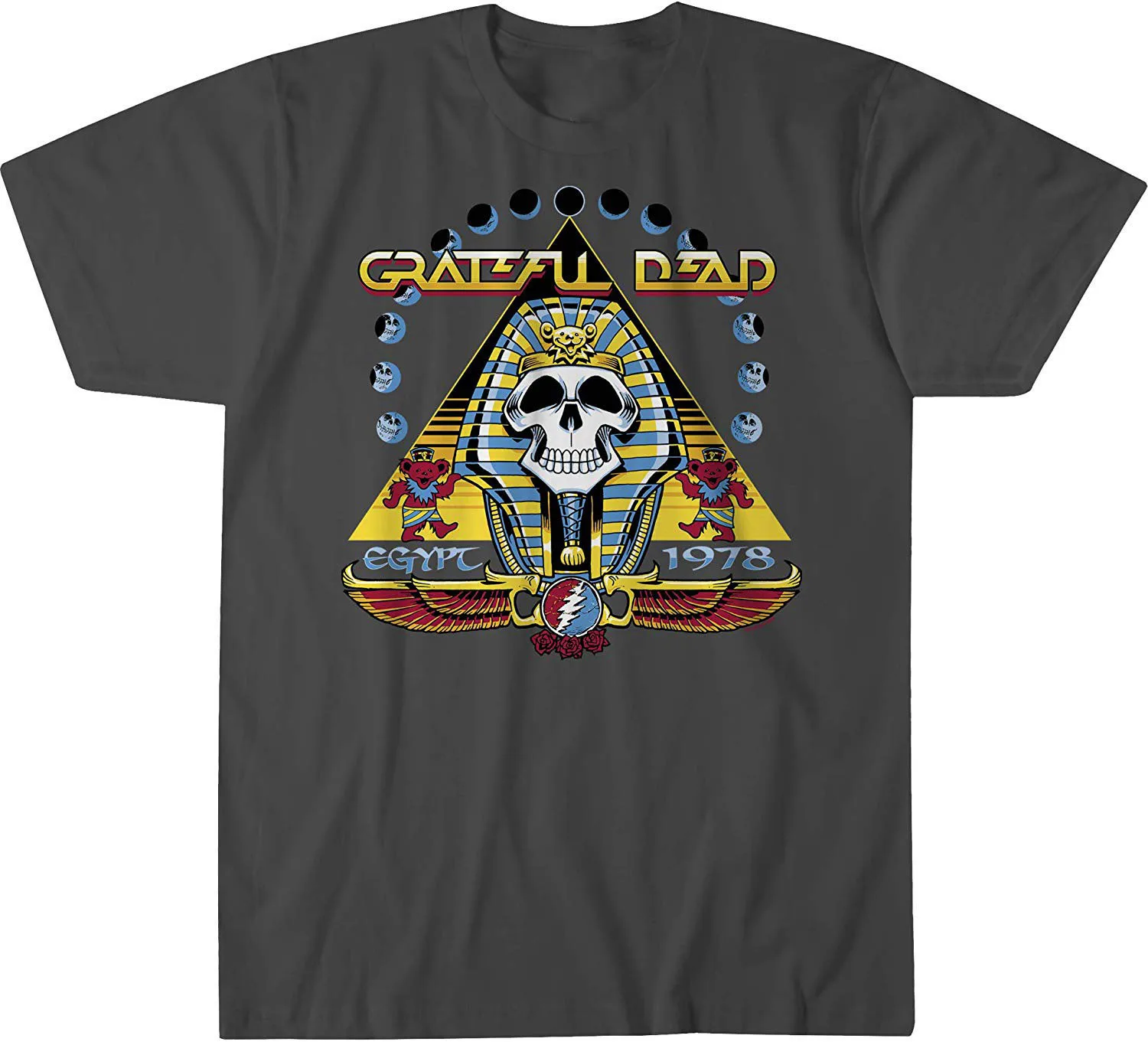 Grateful Dead Египет 1978 футболка с коротким рукавом для мужчин и женщин Мужская