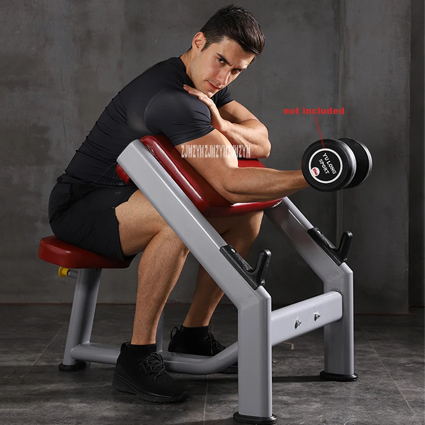 

Commercial Bicep Exercise Chair Stool Barbell Curl Bending Bench Home Gym Fitness Biceps Shelf Rack Pastor Chair Preacher Curl