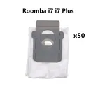 50 шт. моющиеся аксессуары, сменный мешок для пыли для irobot Roomba i7 i7 Plus + i7P E5 E6 Roombai7, наборы деталей для робота-пылесоса