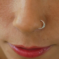 nose ring nose hoop tragus earring helix ring cartilage earring 14k yellow gold filled hoop