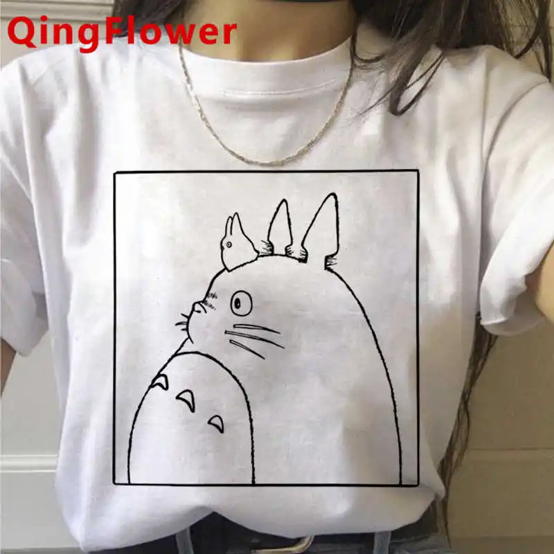 

Топ женский в стиле Харадзюку, Миядзаки Хаяо, винтажная уличная одежда в стиле «Тоторо студия», кавайный летний топ, уличная одежда