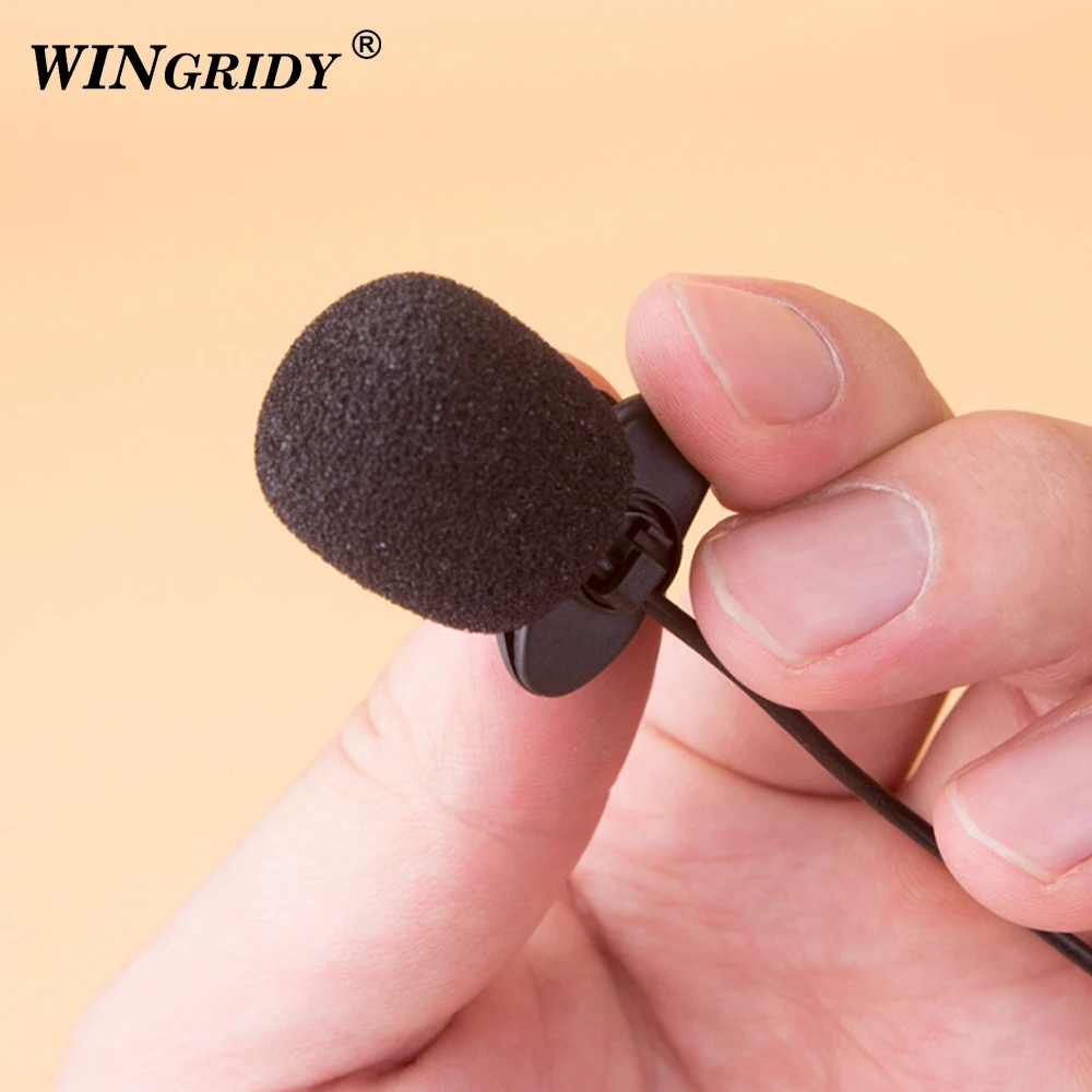 Универсальный 3 5 мм портативный мини микрофон клип на лацкане обучение Speeching для