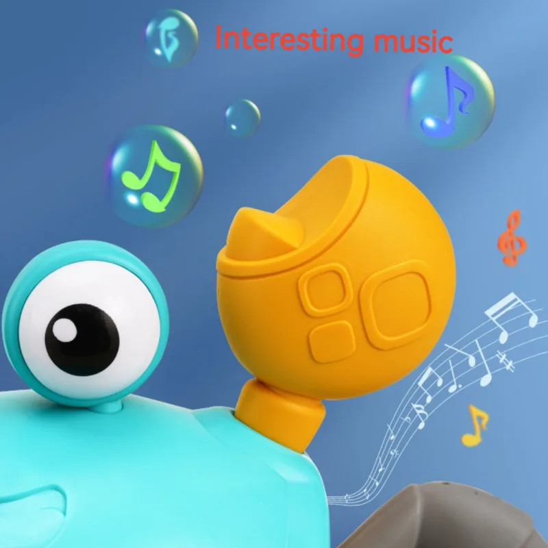 Juguetes de cangrejo de detecci&oacute;n inteligente para ni&ntilde;os y mascotas, juego luminoso electr&oacute;nico autom&aacute;tico con sonido, recargable por USB-3