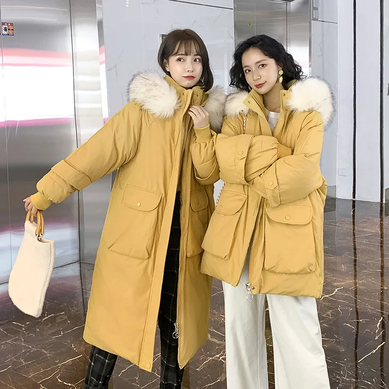 

High End Cotton Padded New Temperament Korean Student's Women's Wear Hooded Thickened Loose Cotton Padded Jacket for Women