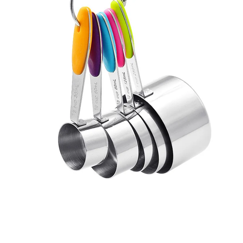 

Stainless Steel Tea Powder Measure Spoon Coffee Milk Sugar Measuring Cups Scale Metering Baking Accessories Kitchen Tool 10PCS