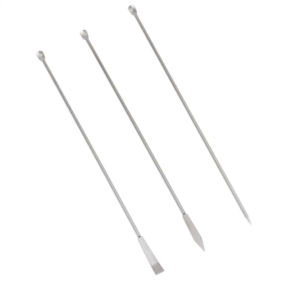 3 шт. ложка для реагента из нержавеющей стали лабораторная микролаборатория