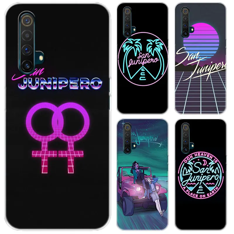 

Black Junipero Nosedive Case For Realme 5 6 7 X7 X50 Q2 Pro XT V3 V5 C3 7I C17 C11 C12 C15 Phone Silicone Lithe Soft TPU Cover