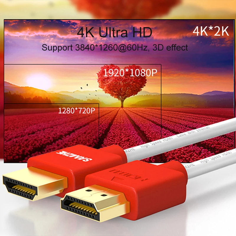SAMZHE 1080P 2 0 Тип HDMI кабель позволяет заряжать устройства в 4K HDMI2.0 1 5 м/2 м/3 м/5 м со