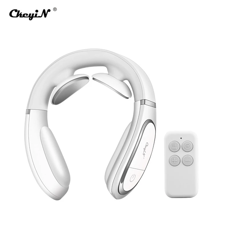 

CkeyiN Electric Neck Massager Pulse Back Power Control Far Infrared Heating Pain Relief Tool Health Care Relaxation Machine