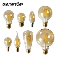 gold glass led bulb retro edison lamp e14e27b22 warm home decoration vintage lampe en verre flexible lighting