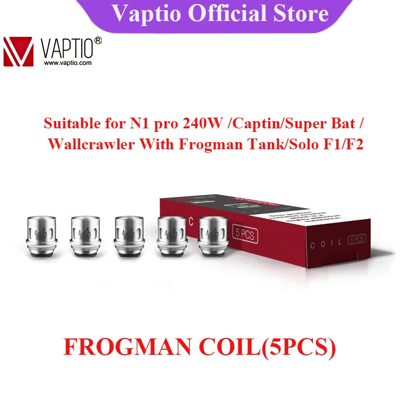 Vaptio электронная сигарета Frogman катушки распылителя Kanthal 0.15ohm 0.2ohm 0.4ohm испаритель катушки голову для frogman танк