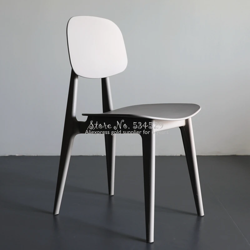 Пластиковый стул с высокой спинкой в скандинавском стиле Ins обеденный для конфет