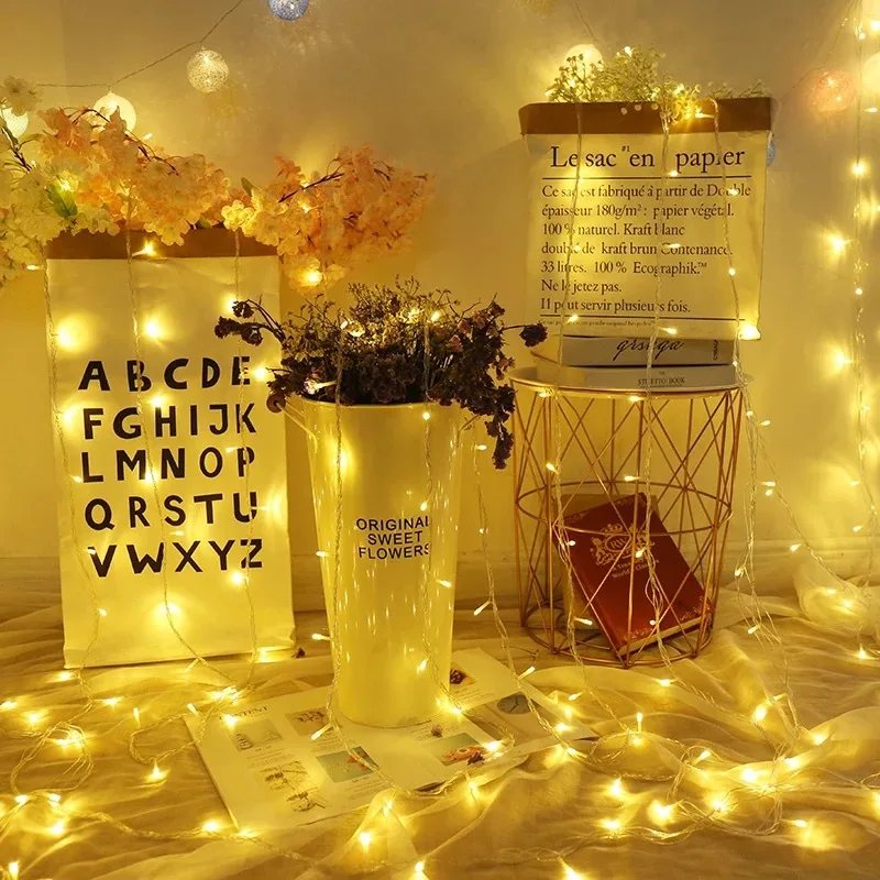 

10M/100 20M/200 LED Fairy LED String Light Outdoor Waterproof AC220V Holiday String Garland For Xmas Christmas Wedding Party