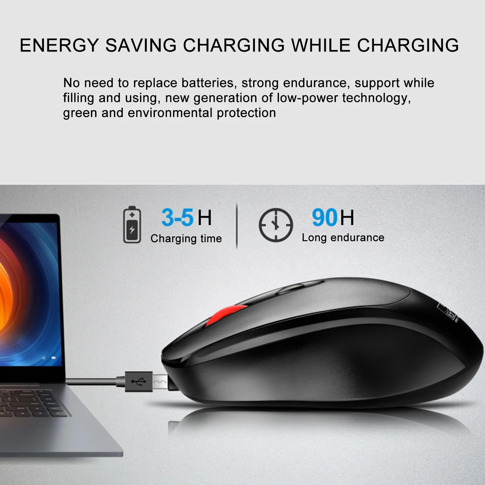 Быстрая доставка 361 Перезаряжаемые Беспроводной мышь для ноутбука Настольный