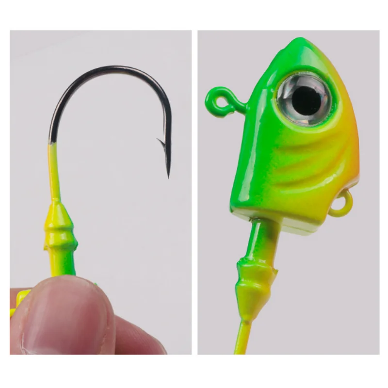 Jig Head Fishing Hook High Carbon Steel Sharpener Fishhook Single Circle Offset Hooks For Sea  Carp Soft Lure Tackle Accessories