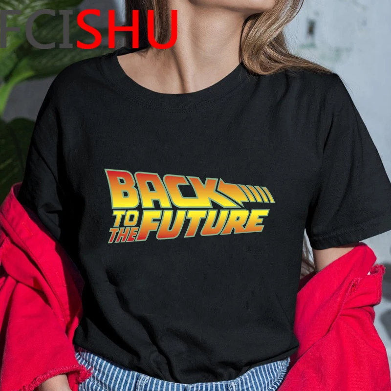 

Забавная Мужская футболка с рисунком Назад в будущее, летняя повседневная футболка с коротким рукавом, футболка с рисунком аниме, уличная о...