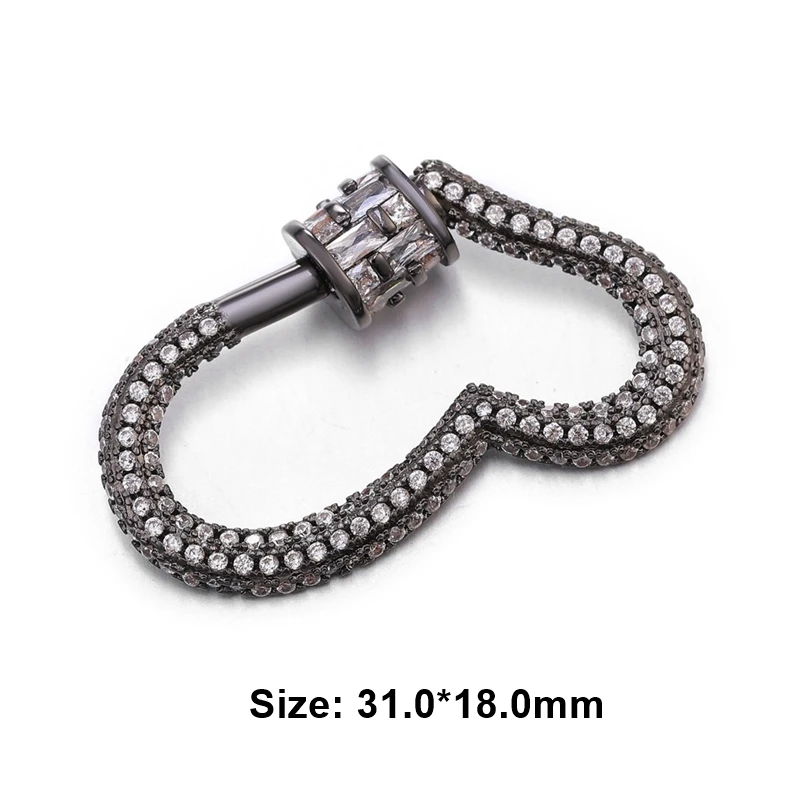 Metal Black Juya DIY застежки для ювелирных изделий, принадлежности, Застежка ручной работы, застежка для лобстера, аксессуары для роскошного рукоделия, бисероплетение, изготовление ювелирных изделий - Цвет: Metal Black