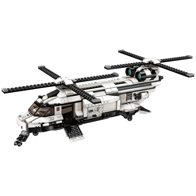 Enlighten Building Block conduction Force Thunder Mission Gunship Aircraft 5 фигурок 650 шт Развивающие Кирпичи