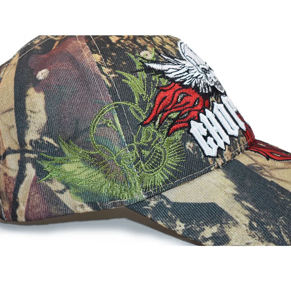 Кепка с вышивкой черепа для мужчин и женщин камуфляжная бейсболка регулируемая