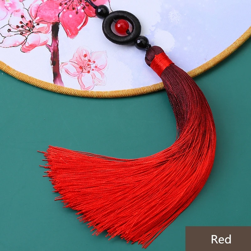 Новые черные бусины-кольца кисточки занавески сделай сам для одежды сумок