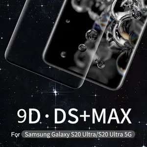 nillkin ds max 9d fully covered tempered glass for samsung galaxy s20 ultras20 ultra 5g full curved glass screen protector free global shipping