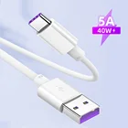 5A порт USB Type C кабель 1 м 0,25 м для Huawei P40 P30 P20 коврики 30 20 Pro Быстрая быстрая зарядка кабель зарядного устройства