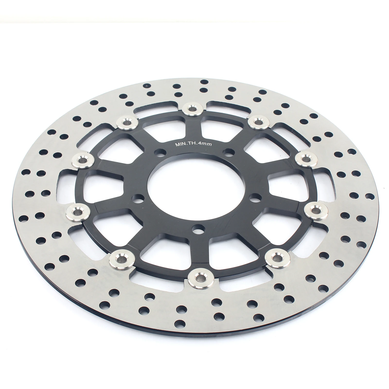Round Black BIKINGBOY ротор дисковых передних тормозов диск ZX6R 07-19 ZX-6R 636 ZX6RR 05 06 ZX10R 04-07 ER6F ER-6N ниндзя 650R ER6N ER-6F 2006 - Цвет: Round Black