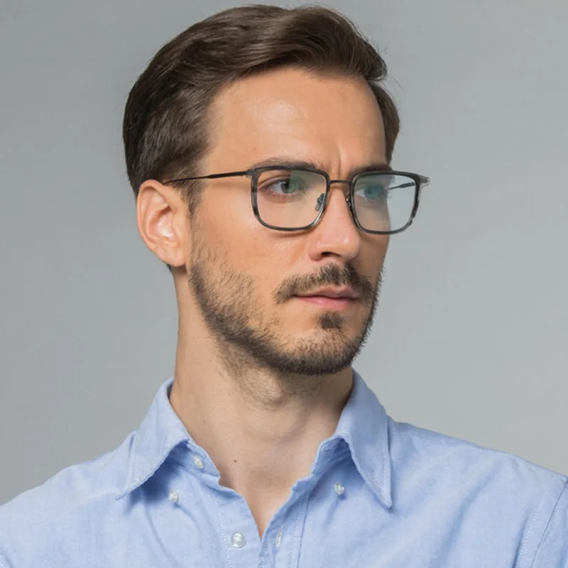 Оправа для очков Мужская квадратная с большим лицом японские оправы ручной