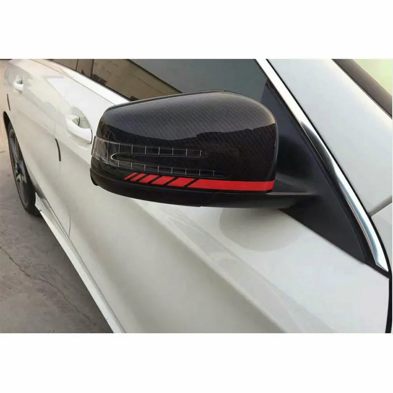 Автомобильный Стайлинг украшение для зеркала заднего вида наклейка в полоску