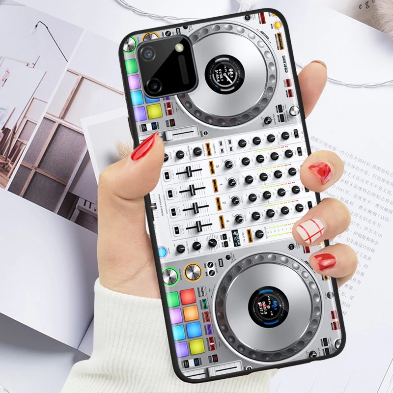 

DJ Music Retro for OPPO Realme V15 X5 X3 X50 X7 X2 C17 C11 C3 C2 7 7i 6 6S 6i 5 3 2 Pro Soft Black Phone Case