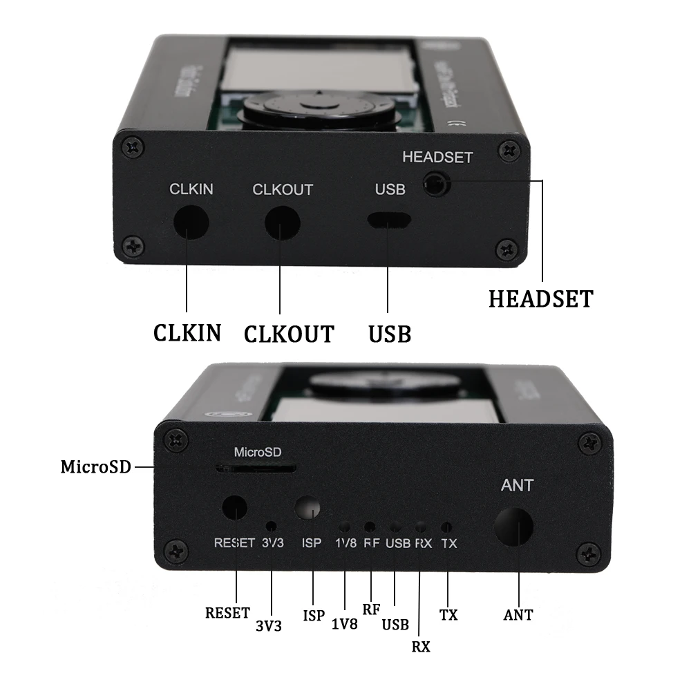 2 4 дюймовый ЖК сенсорная панель Portapack с металлическим корпусом для HackRF One SDR